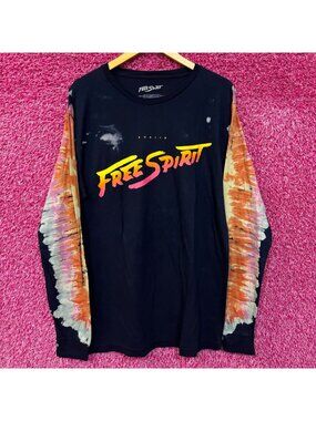 Khalid Free Spirit Long Sleeve Tie Dye Tshirt size Large
